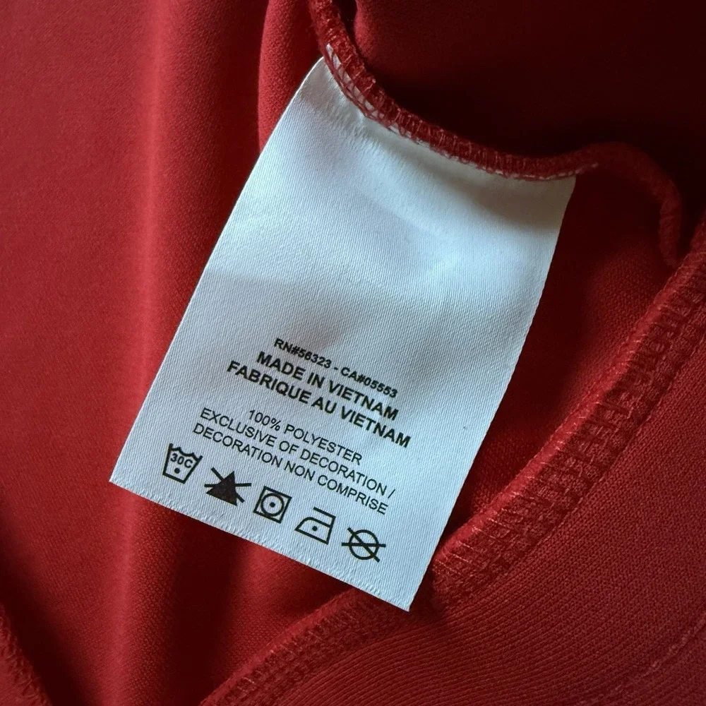 Air Jordan Full Zip Track Jacket Stripe Mens XL Red White Warmup DRI-FIT Pockets